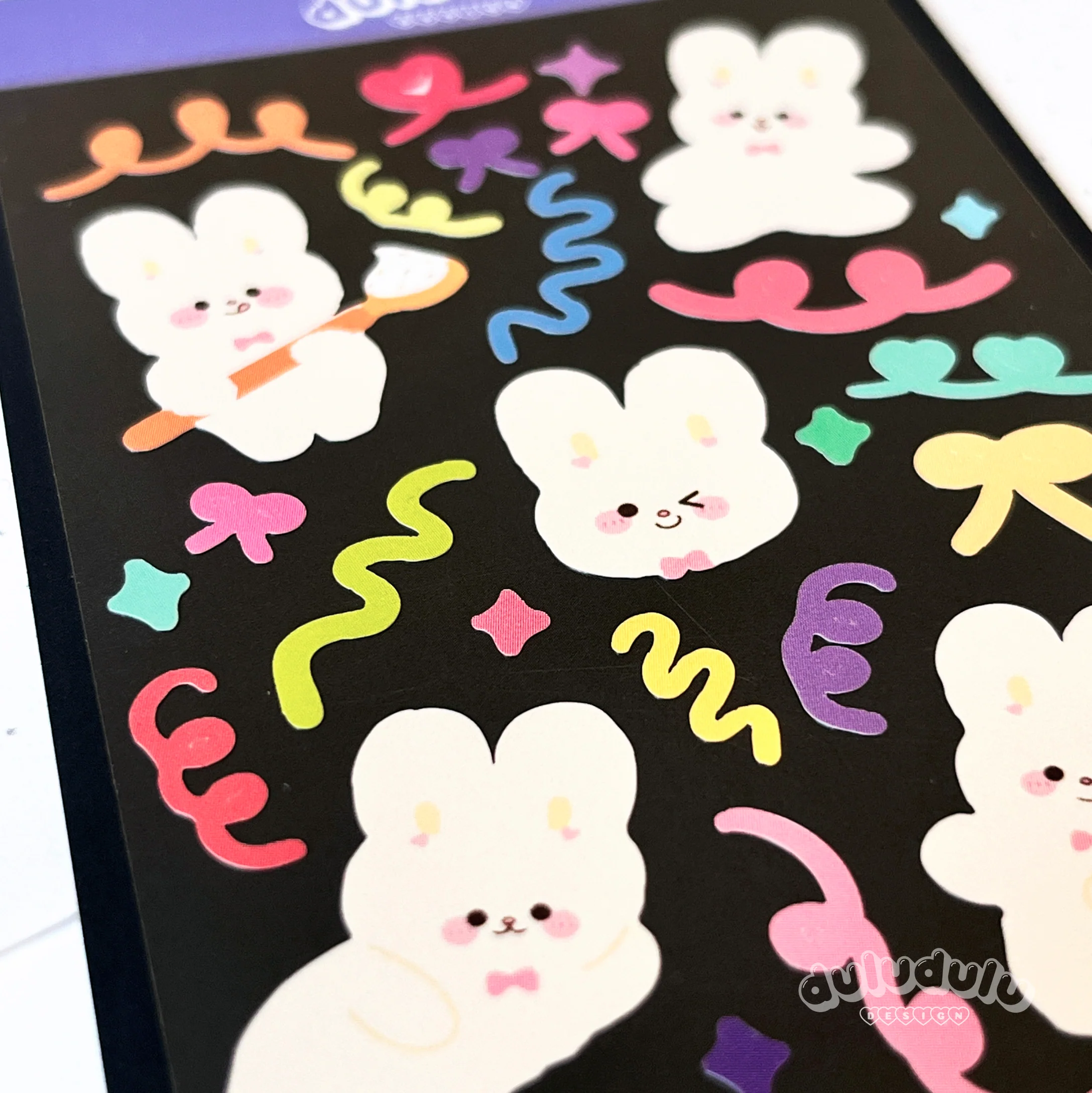 Confetti Bunnies Deco Sticker Sheet - Image 3