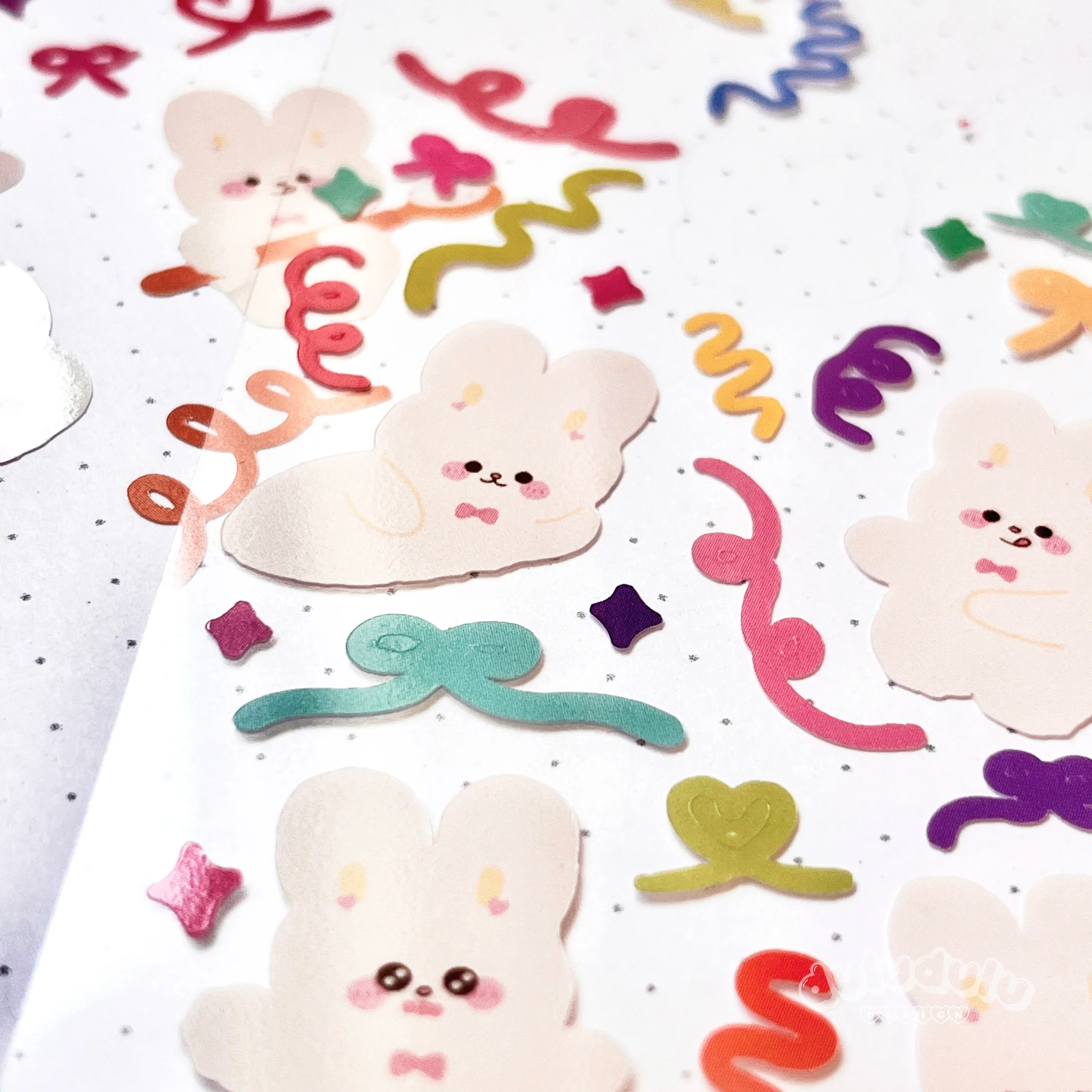 Confetti Bunnies Deco Sticker Sheet - Image 4