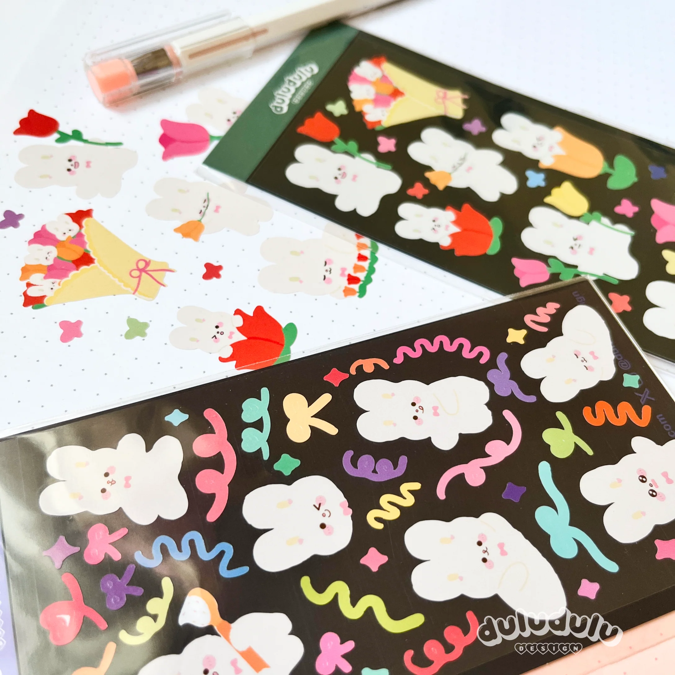 Confetti Bunnies Deco Sticker Sheet - Image 6