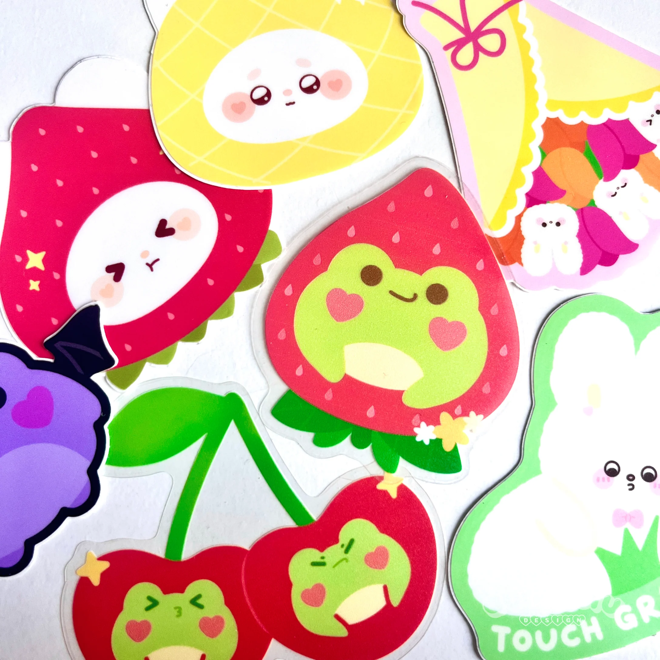 Cherry Frogs Clear Sticker - Image 4