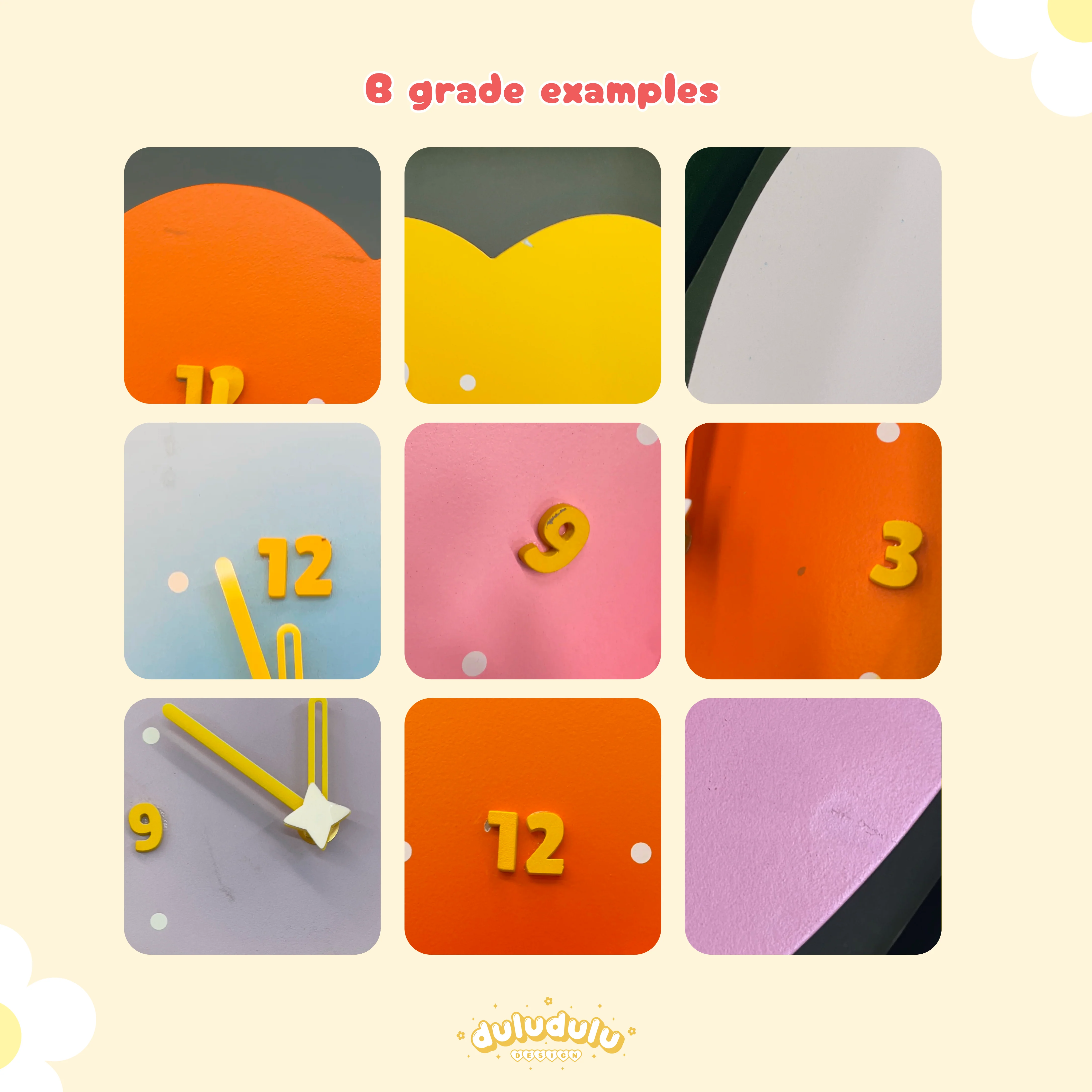 Pink Tulip Clock - Image 5