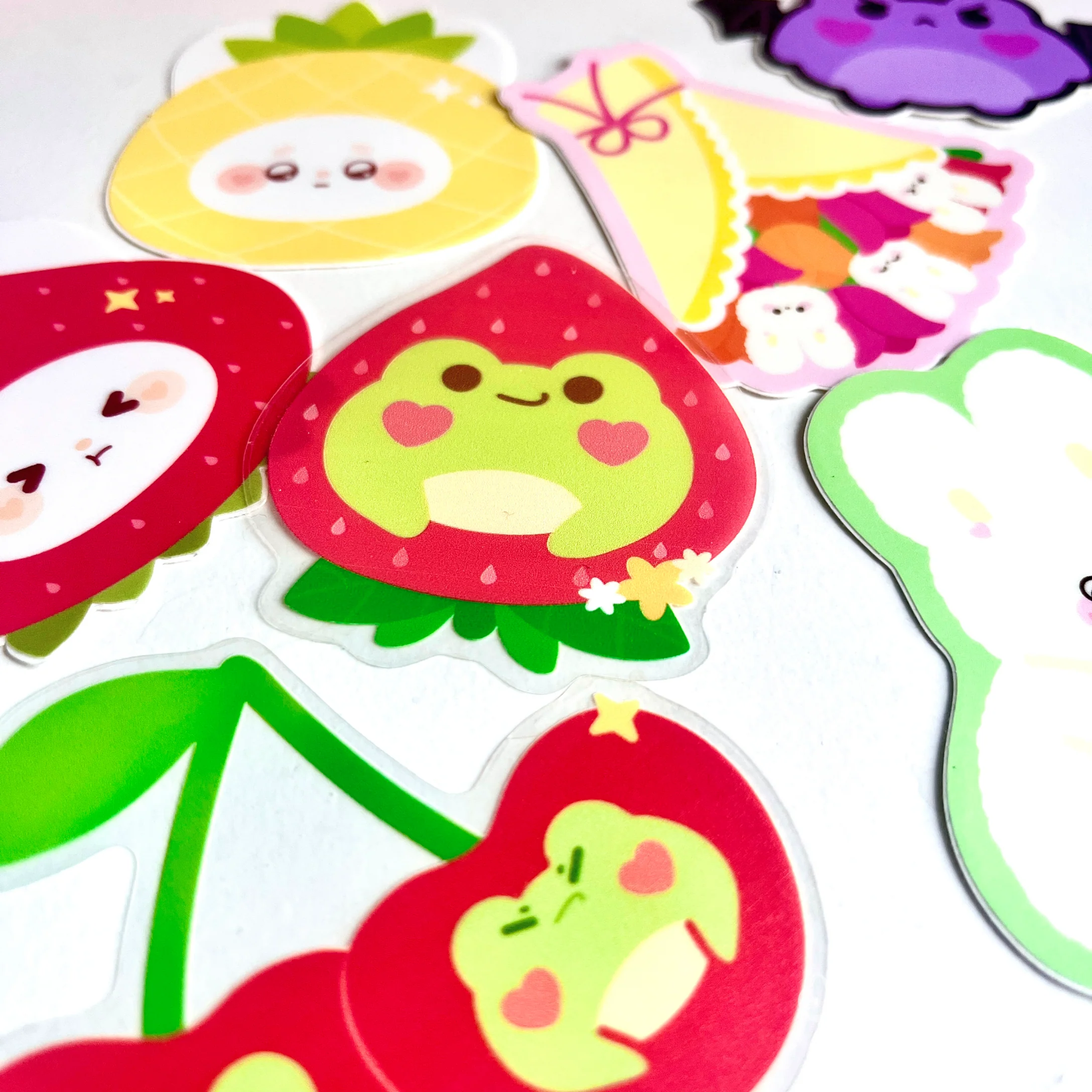 Tulip Bunny Bouquet Vinyl Sticker - Image 3